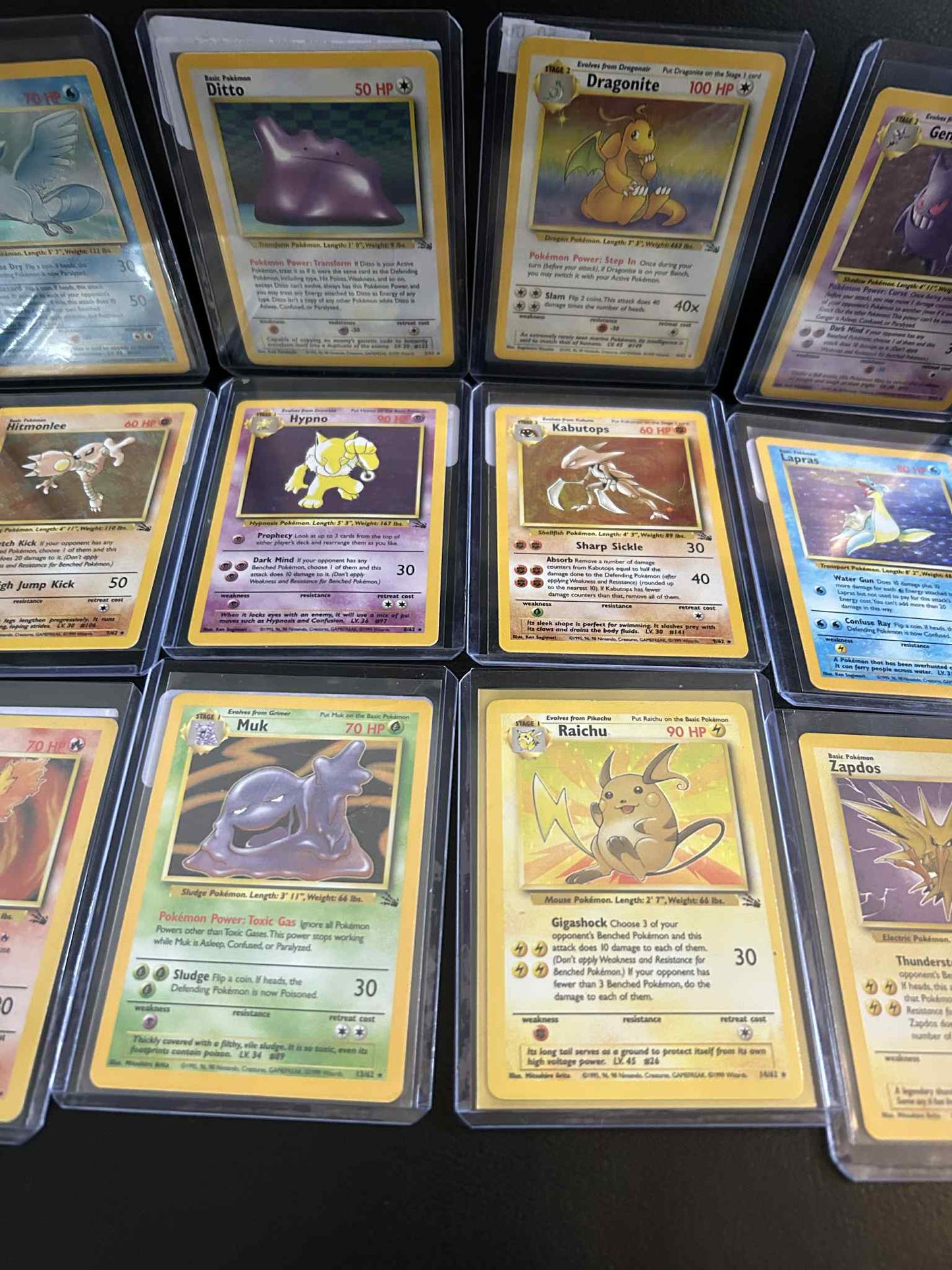 Pokémon Fossil Unlimited Complete Holo Rare Full Trading Card Set 1-15