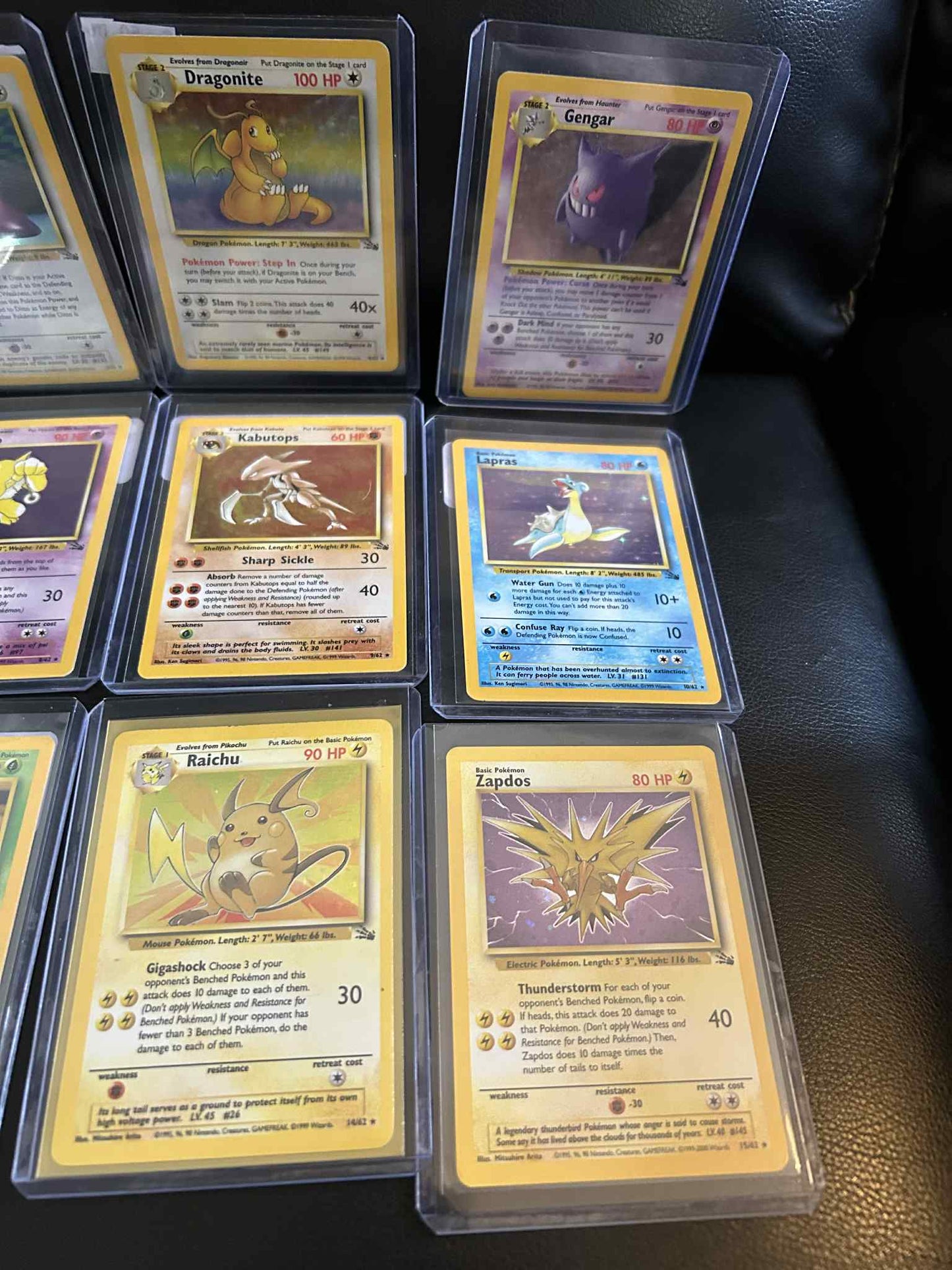 Pokémon Fossil Unlimited Complete Holo Rare Full Trading Card Set 1-15
