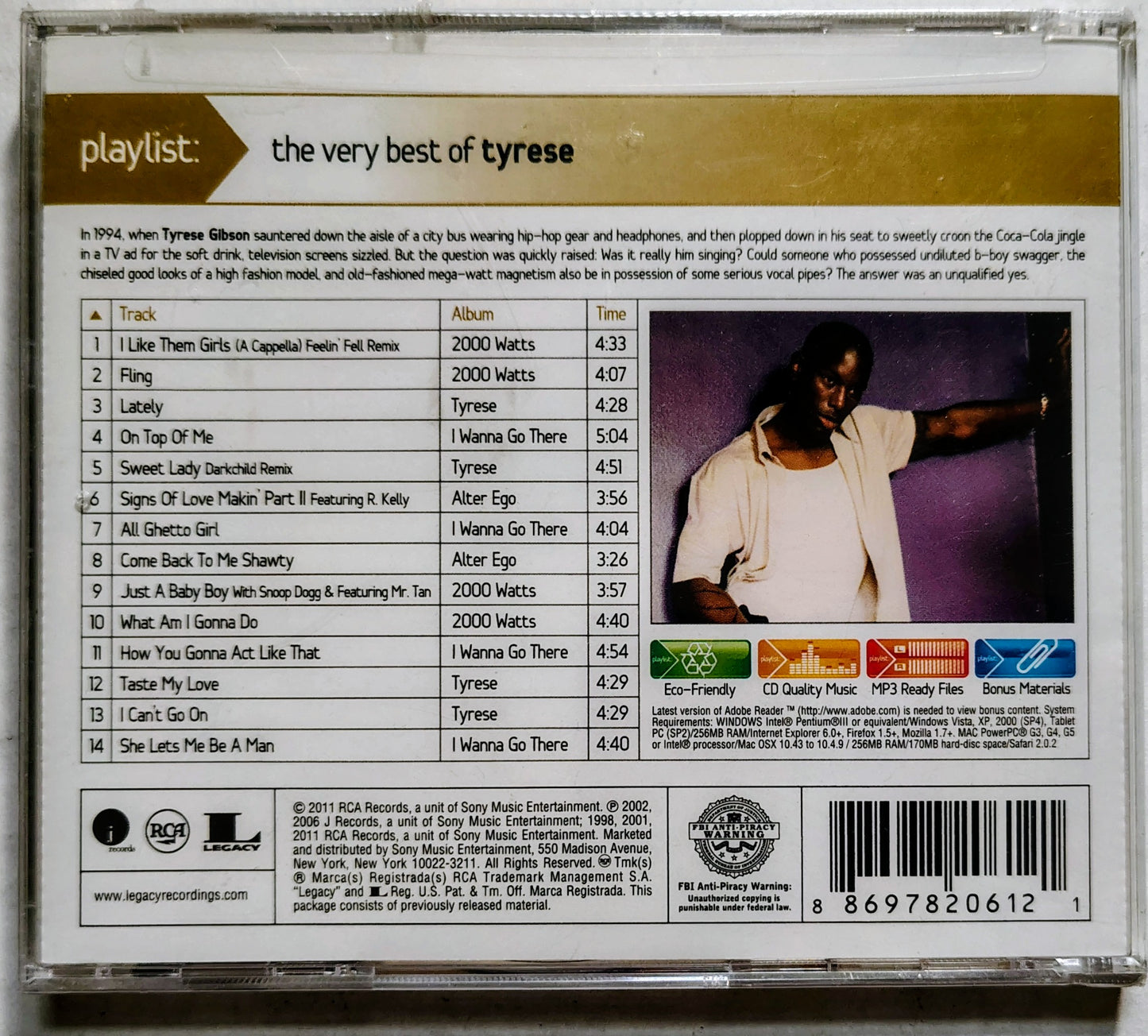 Tyrese - Playlist: the Very Best of Tyrese