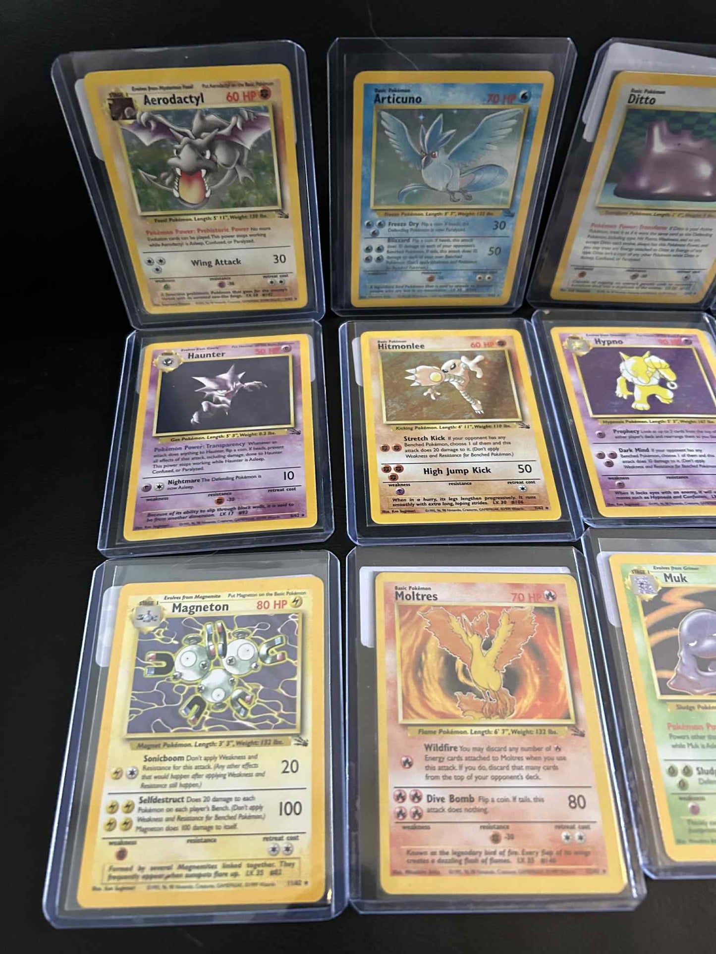 Pokémon Fossil Unlimited Complete Holo Rare Full Trading Card Set 1-15