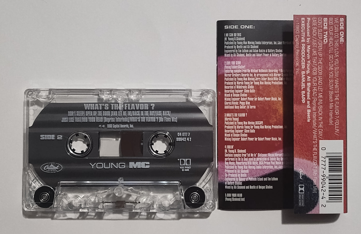 Young M.C. - "What's The Flavor?" - CASSETTE TAPE (DOPBY HX PRO B NR) NM/NM