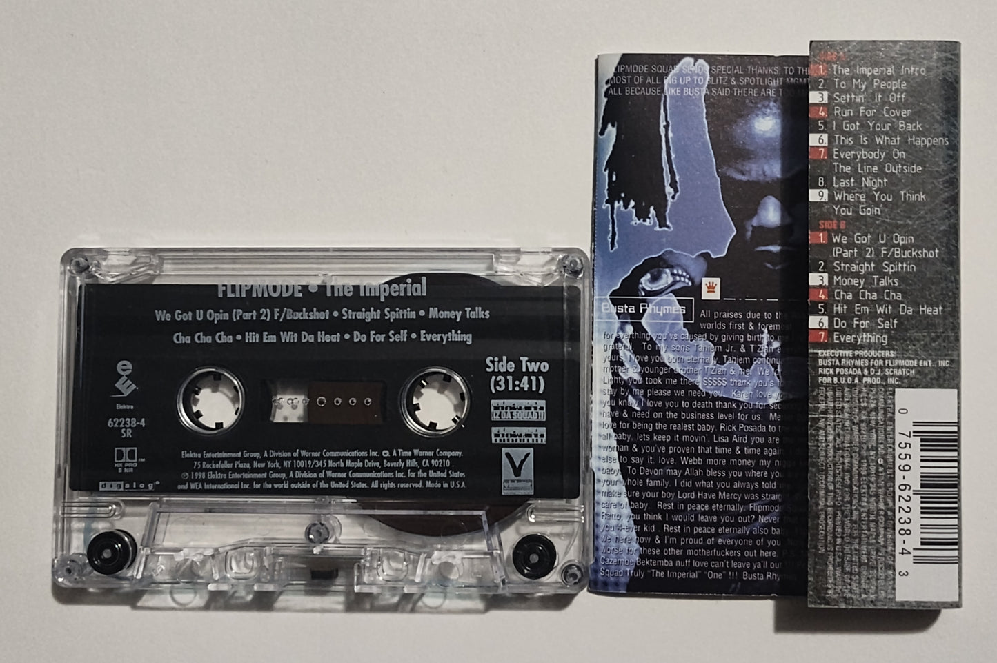 Flipmode Squad (with Busta Rhymes) - "The Imperial" - CASSETTE TAPE (SR; DIGalog; DOLBY HX PRO B NR) VG+/VG+