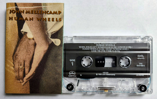 John Mellencamp - “Human Wheels” - CASSETTE TAPE VG+/VG+