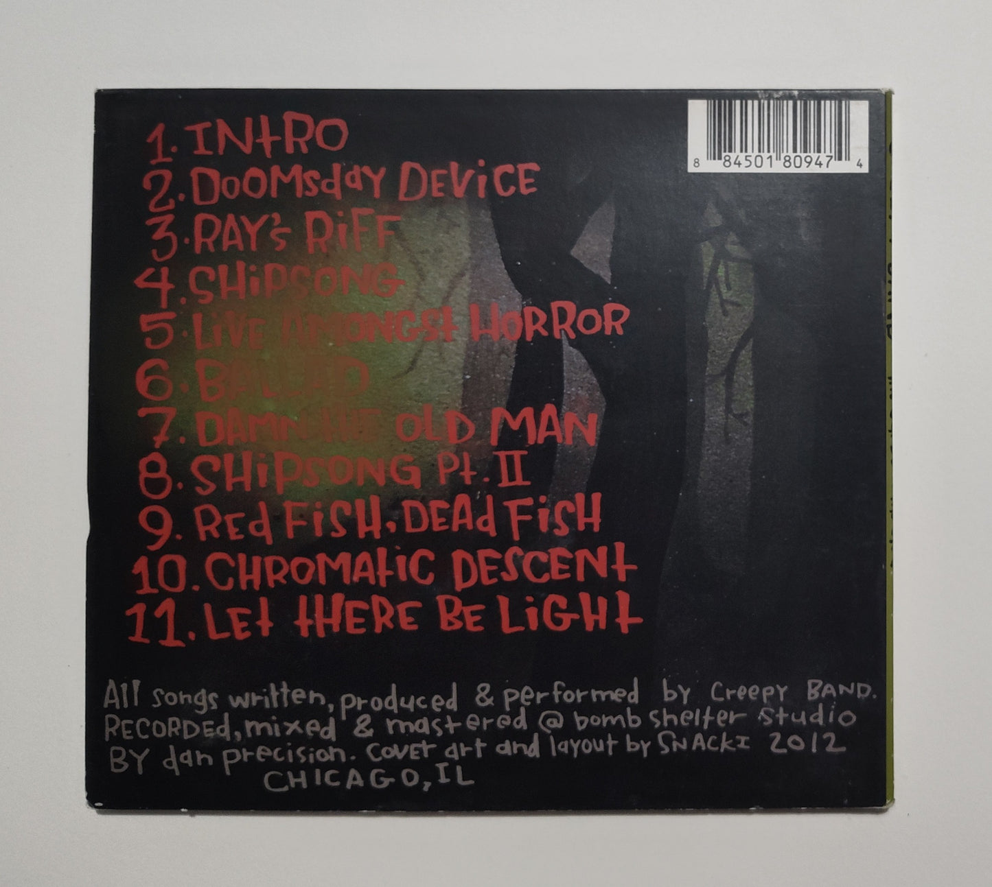 Creepy Band - "The Curse Of The Cloak" - INDIE COMPACT DISC VG/NM (Perfect for Spooky Season!)