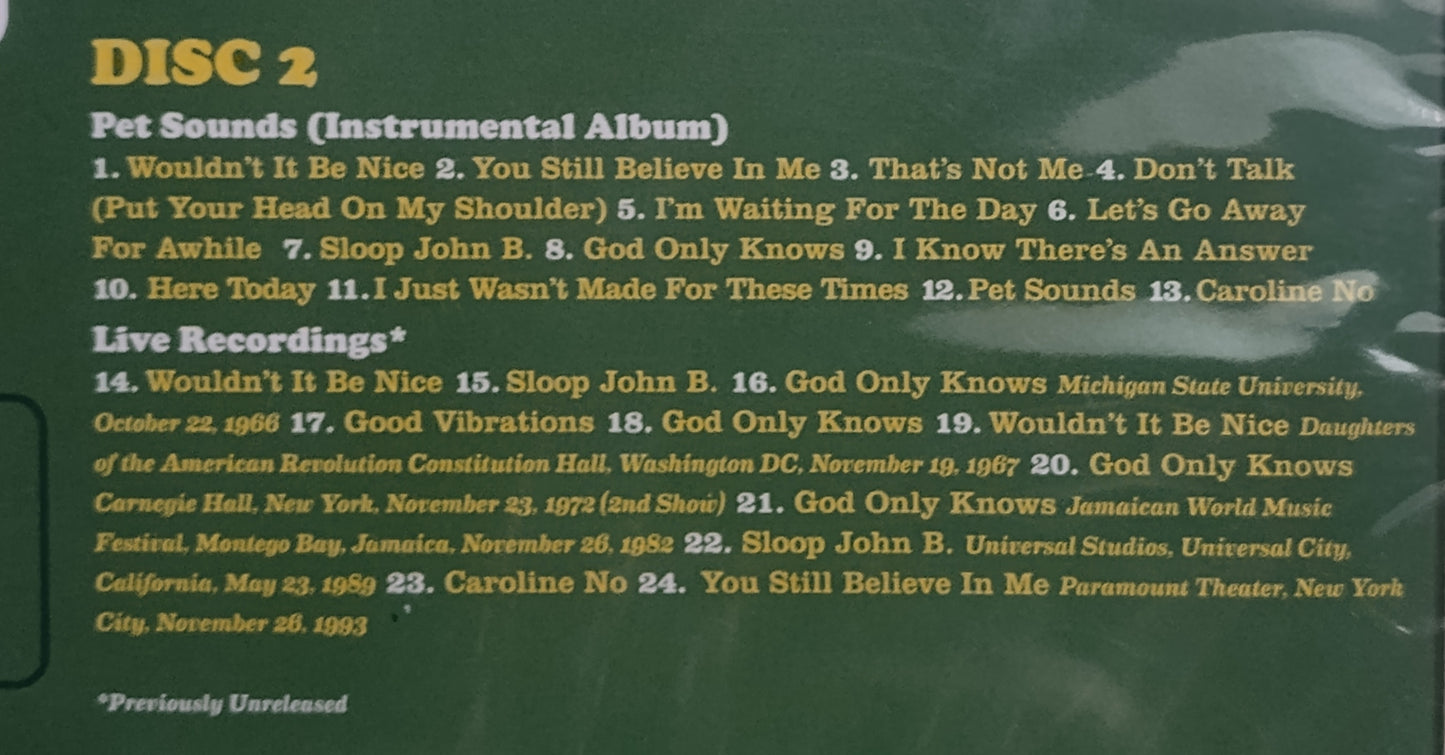 Beach Boys, The - "Pet Sounds (50th Anniversary Deluxe Edition; Mono, stereo, instrumentals & live stuff)" - COMPACT DISC (2x) M/M (Sealed)