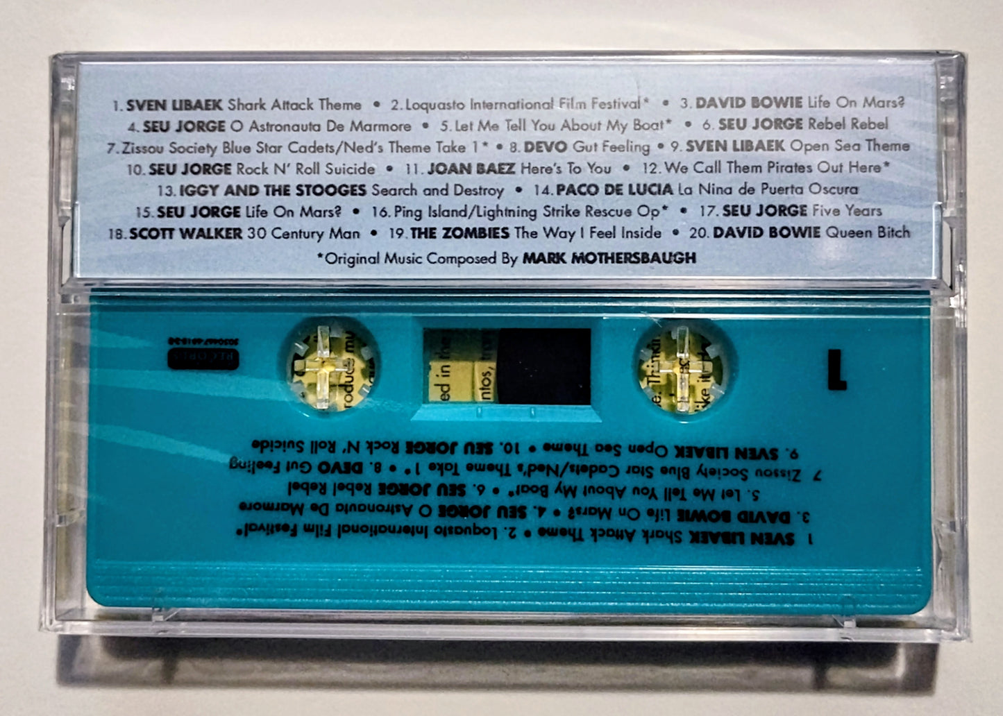 Various Artists - "The Life Aquatic With Steve Zissou Soundtrack" - CASSETTE TAPE (Italy; "Fan Club" Tape) M/M (Sealed/not cracked-bad picture)