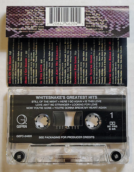 Whitesnake - “Greatest Hits” - CASSETTE TAPE VG+/VG+