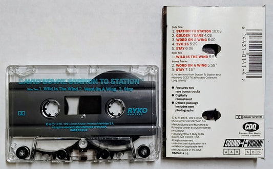 David Bowie - “Station To Station” - CASSETTE TAPE VG/VG+