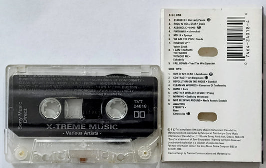 Various Artists - “X-Treme Music (90’s Alt Compilation)” - CASSETTE TAPE G+/G+