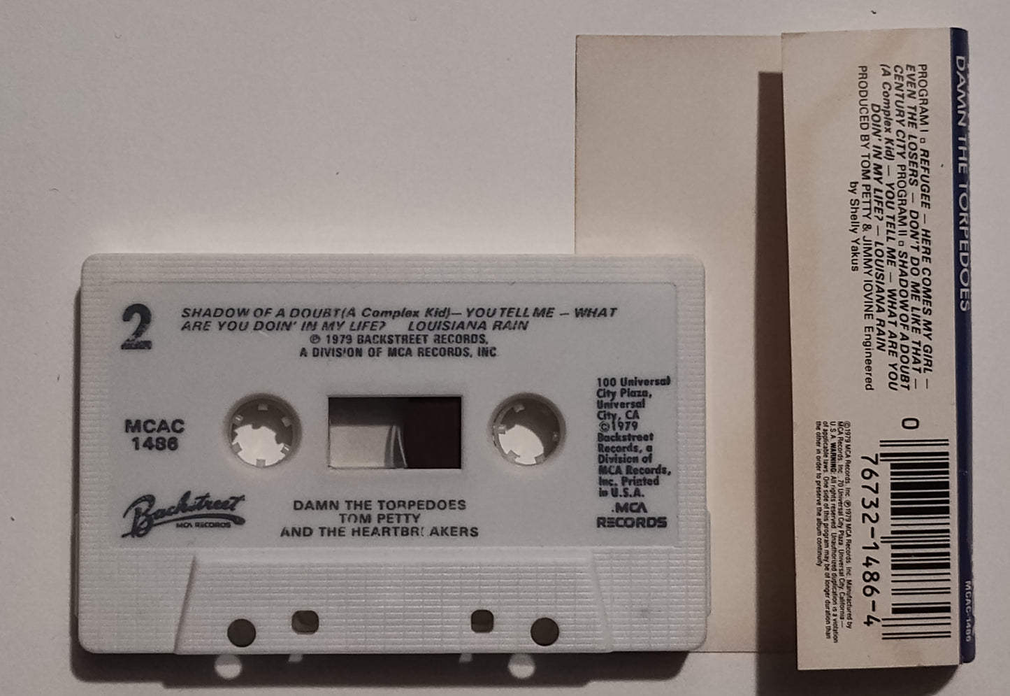 Tom Petty And The Heartbreakers - "Damn The Torpedoes" - CASSETTE TAPE VG+/VG
