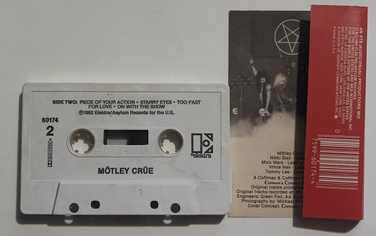 Mötley Crüe - "Mötley Crüe" - CASSETTE TAPE (DOLBY) VG+/VG