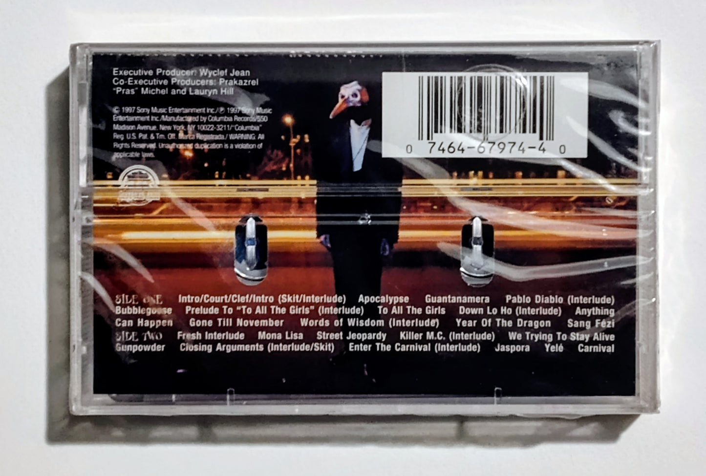 Wyclef Jean - "Presents The Carnival Featuring Refugee Allstars" - CASSETTE TAPE M/M (Sealed)