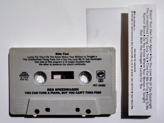 REO Speedwagon - "You Can Tune A Piano But You Can't Tuna Fish" - CASSETTE TAPE (DOLBY) G+/VG+