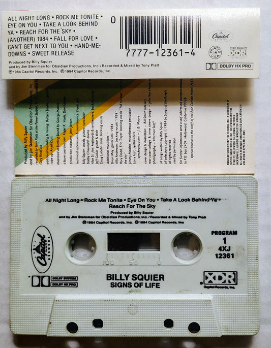 Billy Squier - “Signs Of Life” - CASSETTE TAPE VG+/VG