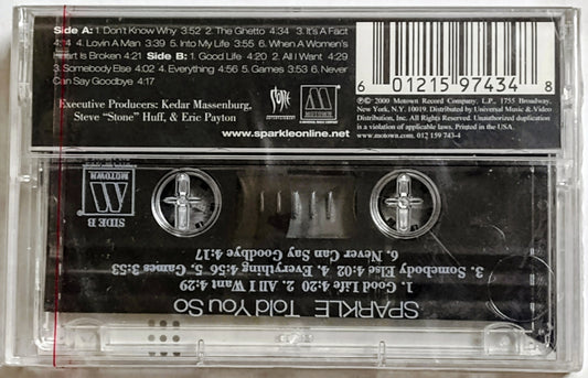 Sparkle - “Told You So” - CASSETTE TAPE M/M (Sealed)