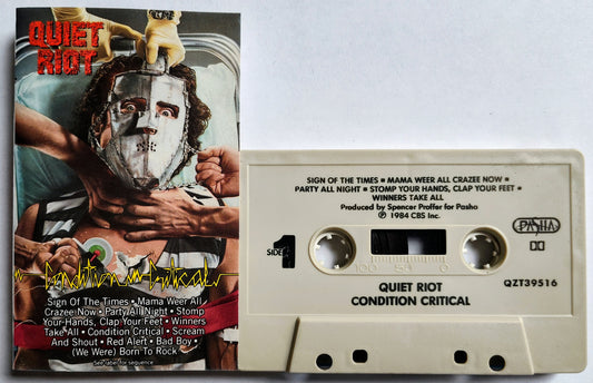 Quiet Riot - “Condition Critical” - CASSETTE TAPE VG+/VG+