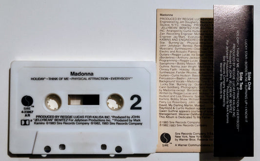 Madonna - "Madonna" - CASSETTE TAPE VG/VG+