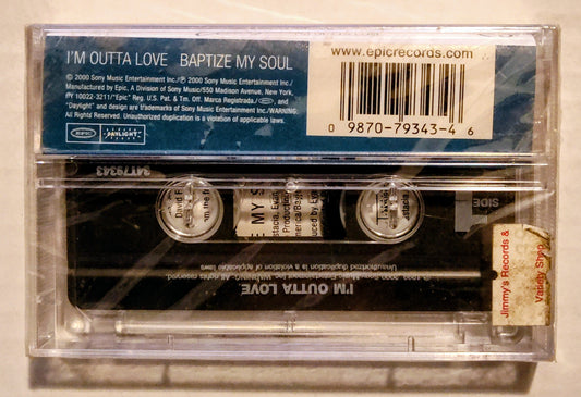 Anastacia - “I’m Outta Love” - CASSETTE TAPE (Single) NM/M (Sealed; Tiny tear in cellophane; scratchy cellophane)