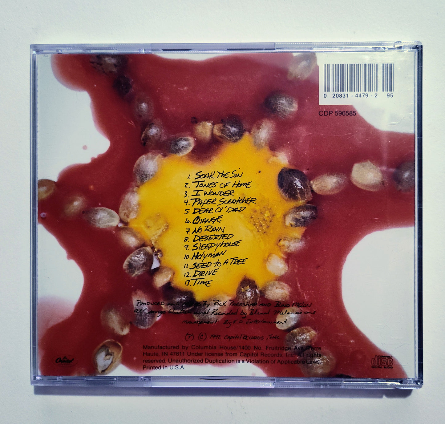 Blind Melon - "Blind Melon" - COMPACT DISC VG+/VG+