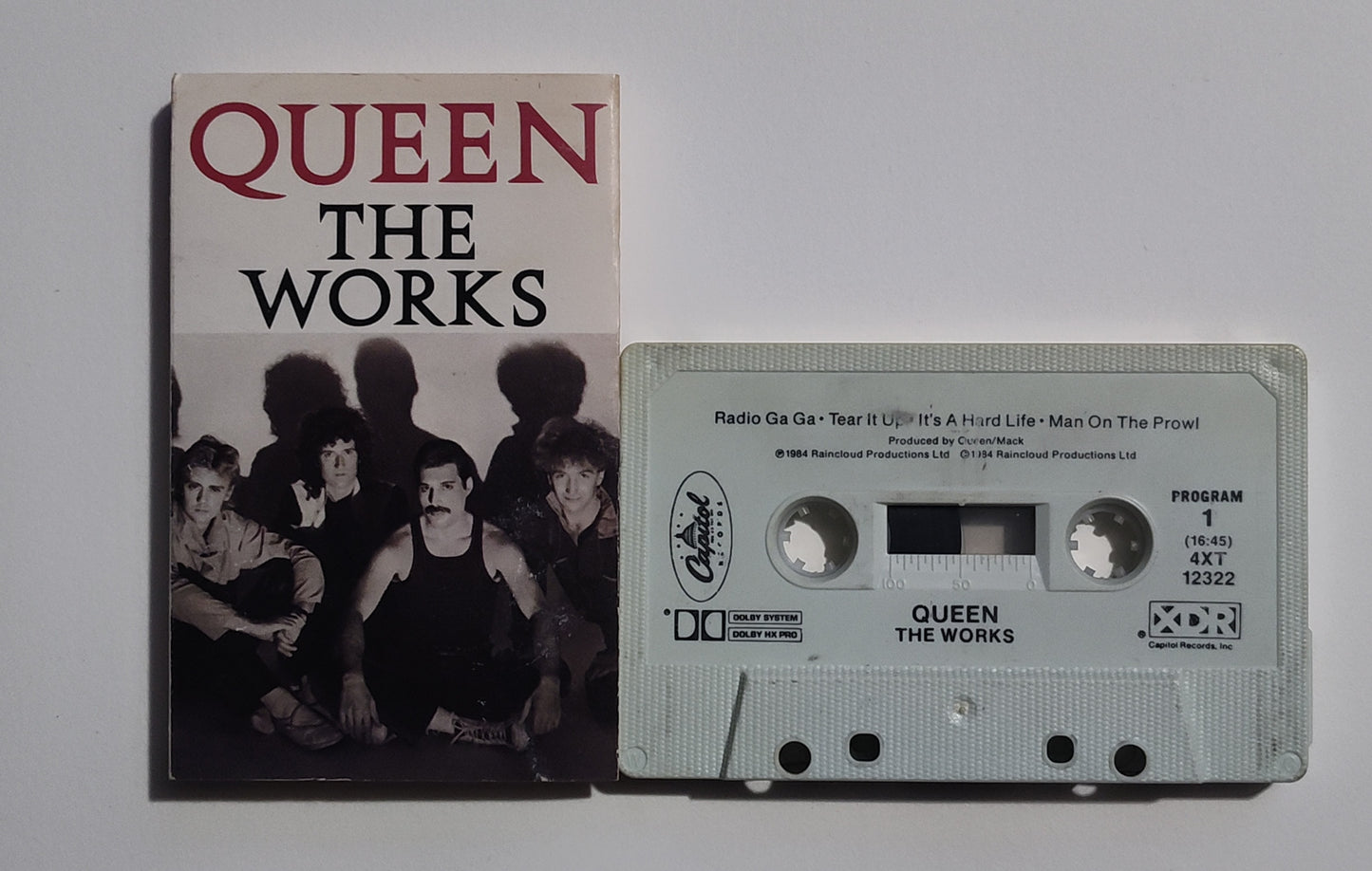 Queen - "The Works" - CASSETTE TAPE (DOLBY HX PRO; XDR) VG/VG