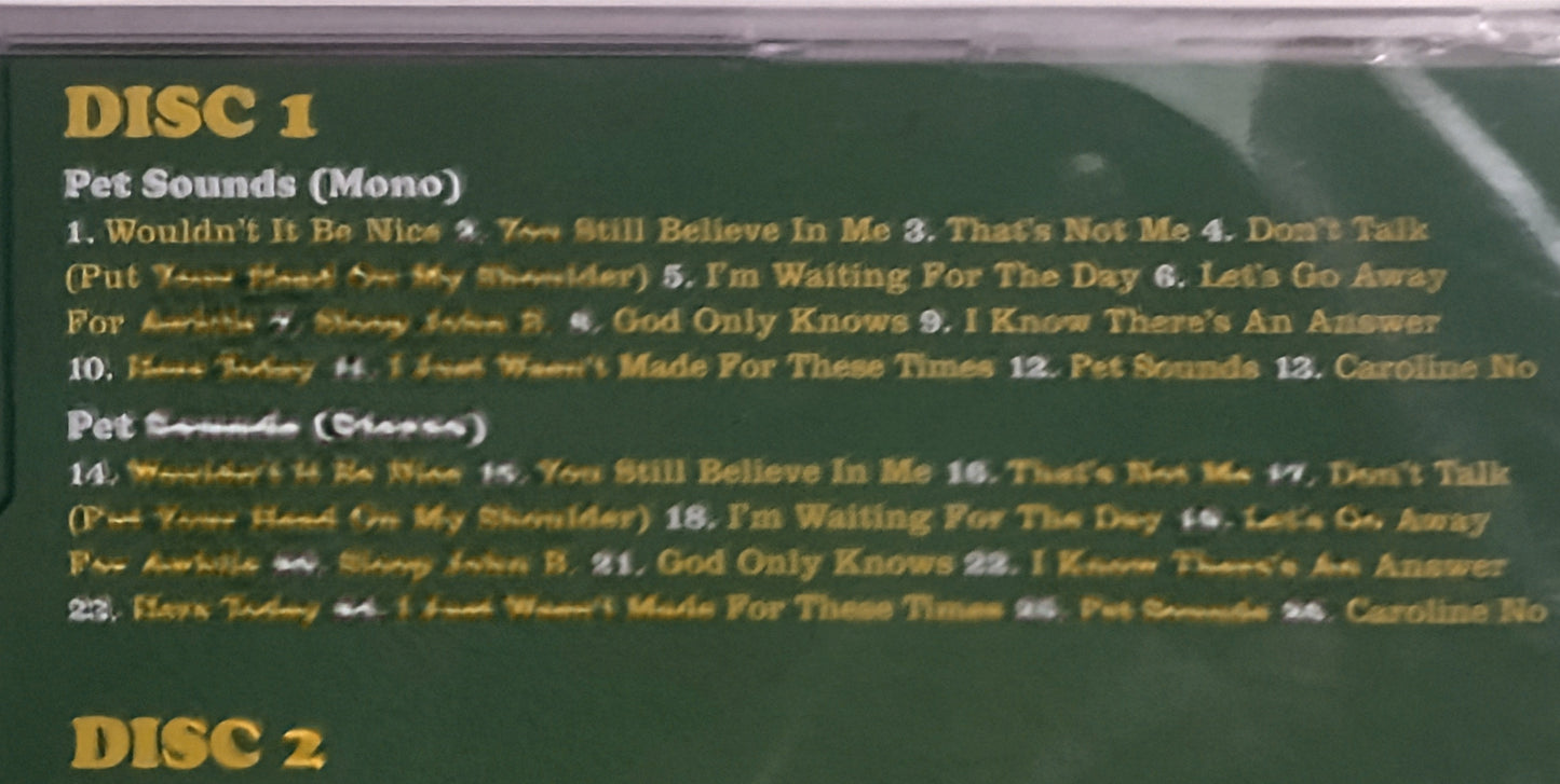 Beach Boys, The - "Pet Sounds (50th Anniversary Deluxe Edition; Mono, stereo, instrumentals & live stuff)" - COMPACT DISC (2x) M/M (Sealed)