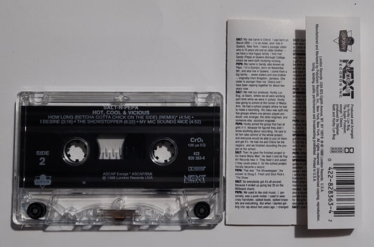 Salt N Pepa - "Hot, Cool & Vicious" - CASSETTE TAPE (Chrome; DOLBY HX PRO) VG+/VG+