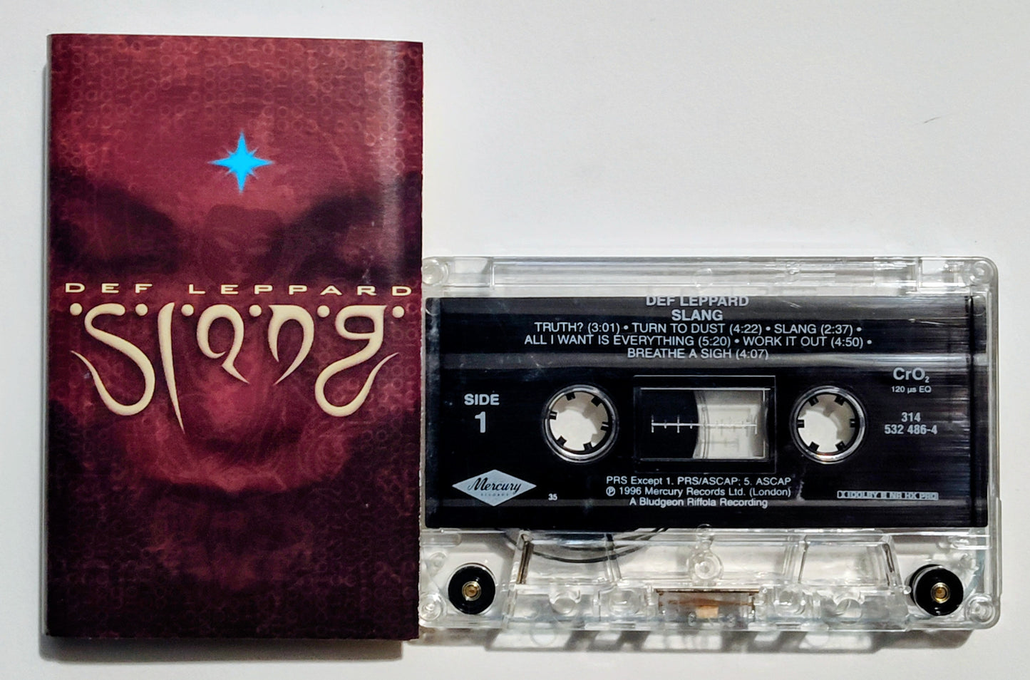 Def Leppard - "Slang" - CASSETTE TAPE VG+/VG+