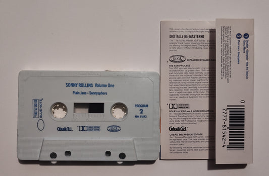 Sonny Rollins - "Volume One (Blue Note Records)" - CASSETTE TAPE G+/VG+ (Hope punched in spine and small bend in cover)