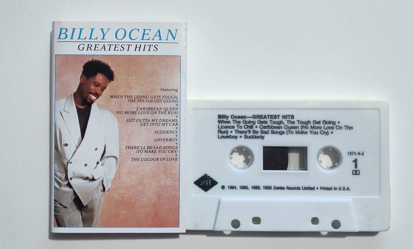 Billy Ocean - "Greatest Hits" - CASSETTE TAPE (DOLBY) VG+/VG+