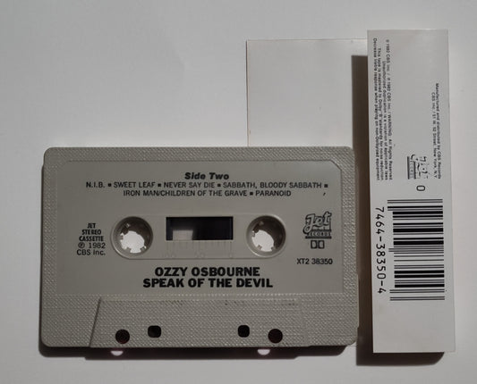 Ozzy Osbourne - "Speak Of The Devil" CASSETTE TAPE (DOLBY) VG/G* *SEE NOTES