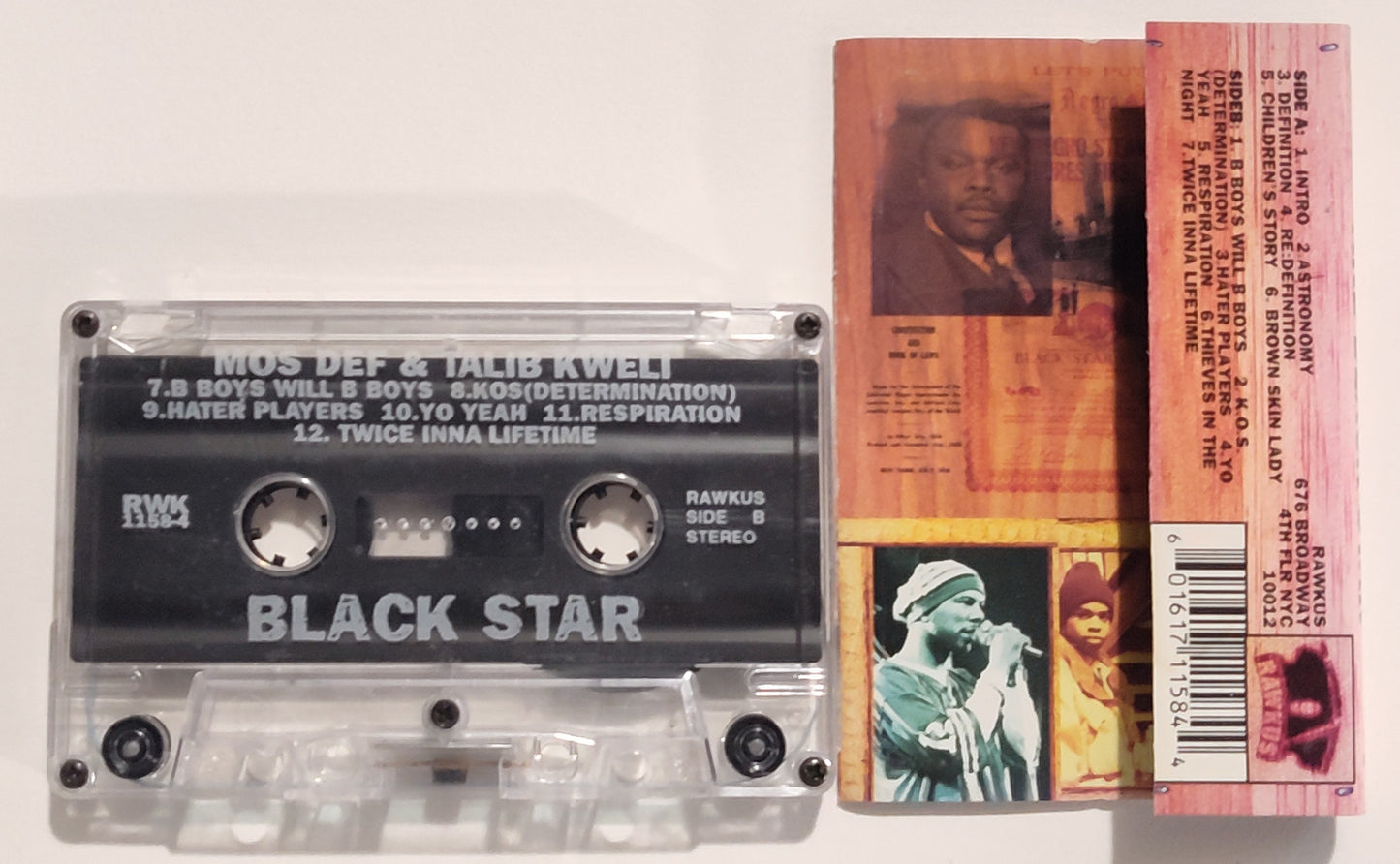 Black Star - "Mos Def And Talib Kweli Are Black Star" - CASSETTE TAPE G+/VG+ (J card is lightstruck; plays perfect)