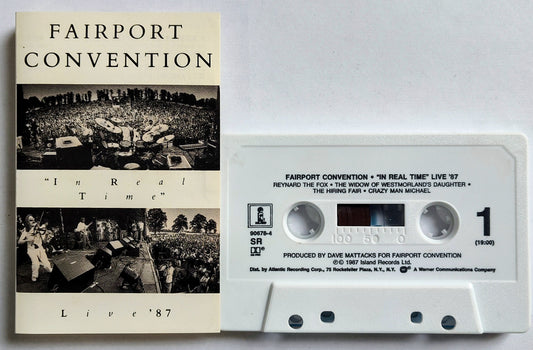 Fairport Convention - “In Real Time (Live ‘87)” - CASSETTE TAPE VG+/VG+
