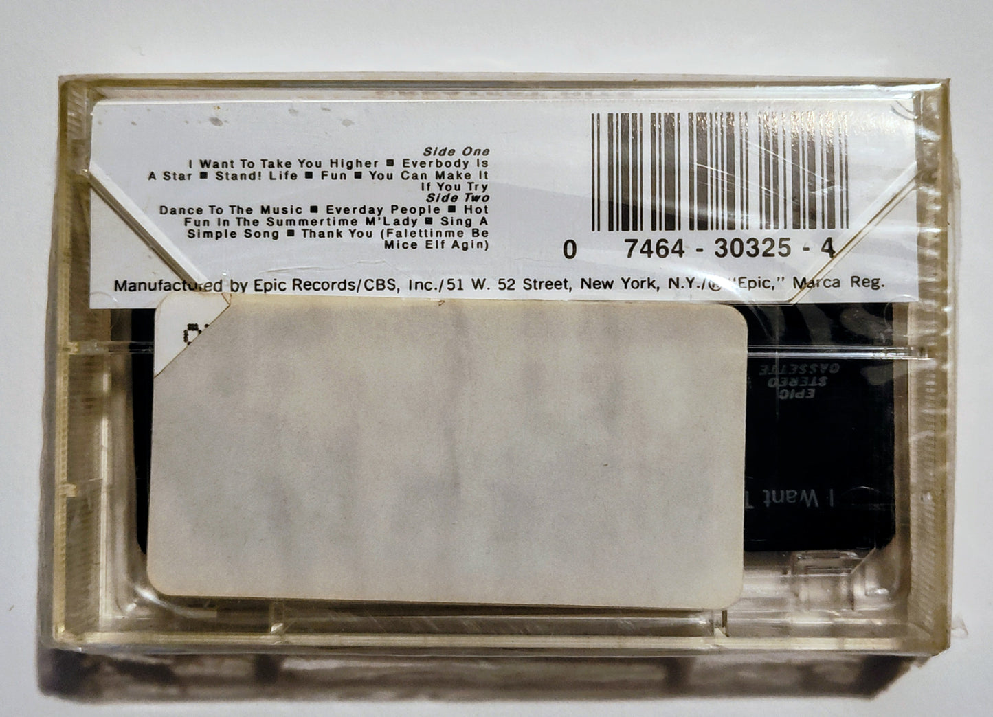 Sly And The Family Stone - "Greatest Hits" - CASSETTE TAPE (DOLBY) NM/M (Sealed; broken seal)