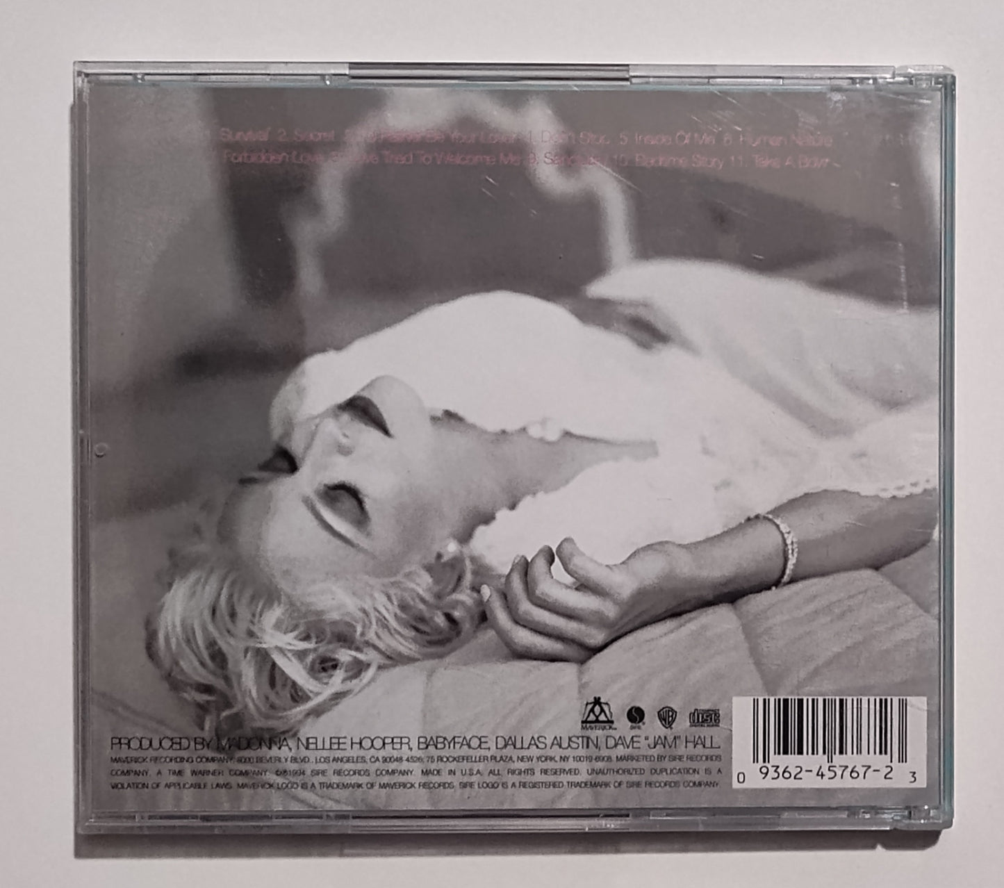 Madonna - "Bedtime Stories" - COMPACT DISC VG+/VG+