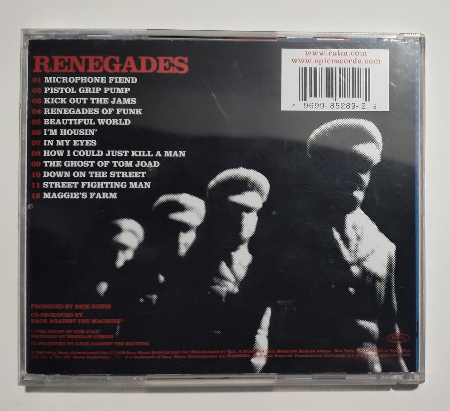 Rage Against The Machine - "Renegades" - COMPACT DISC VG+/VG+