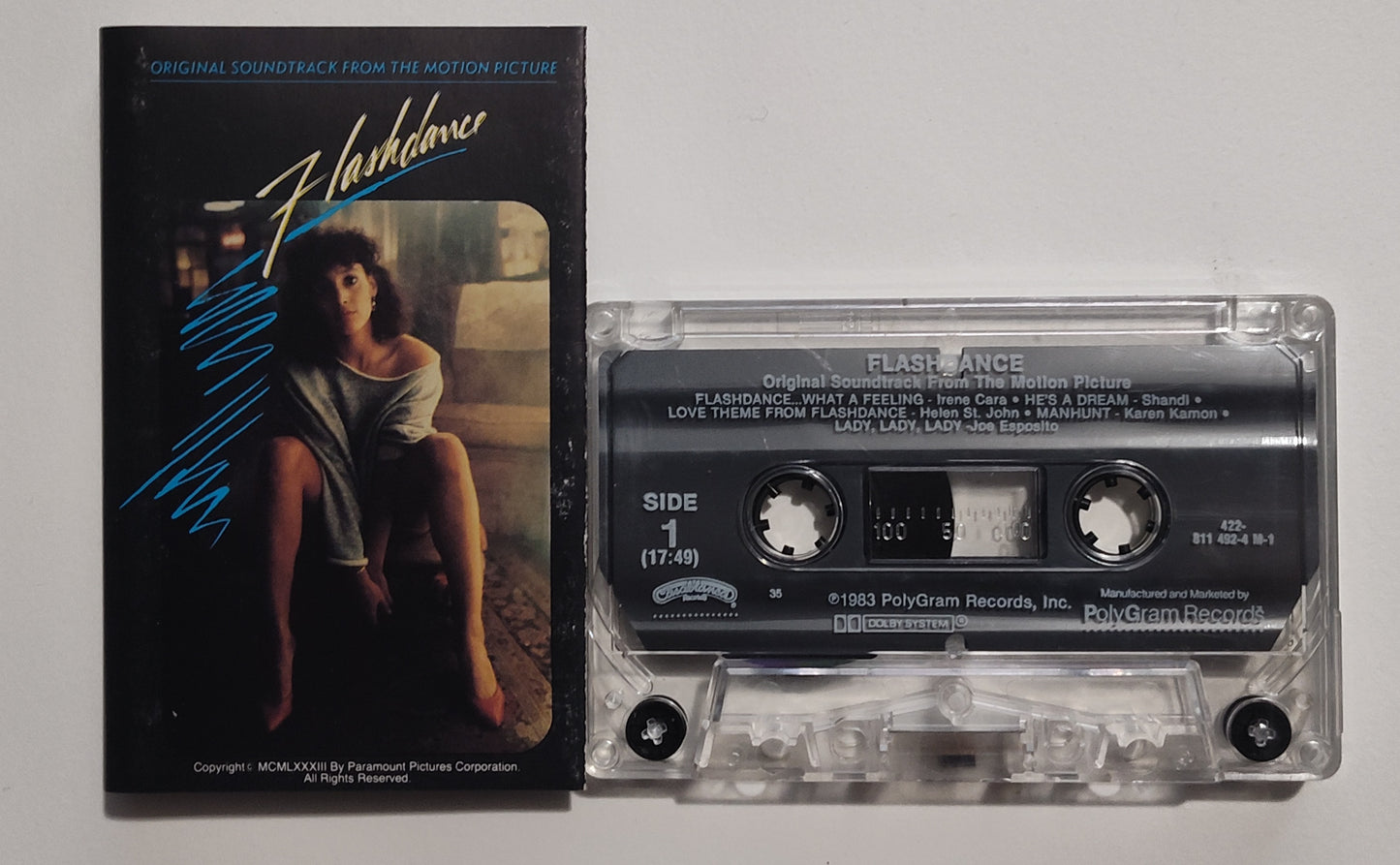 Various Artists - "Flashdance Soundtrack" - CASSETTE TAPE (DOLBY) VG+/VG+