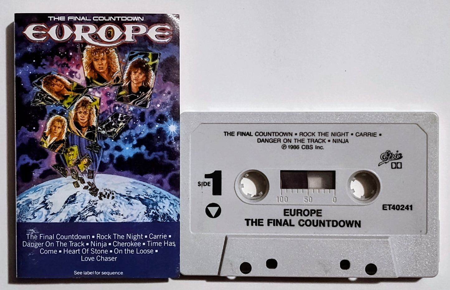 Europe - "The Final Countdown" - CASSETTE TAPE (DOLBY) VG/VG+