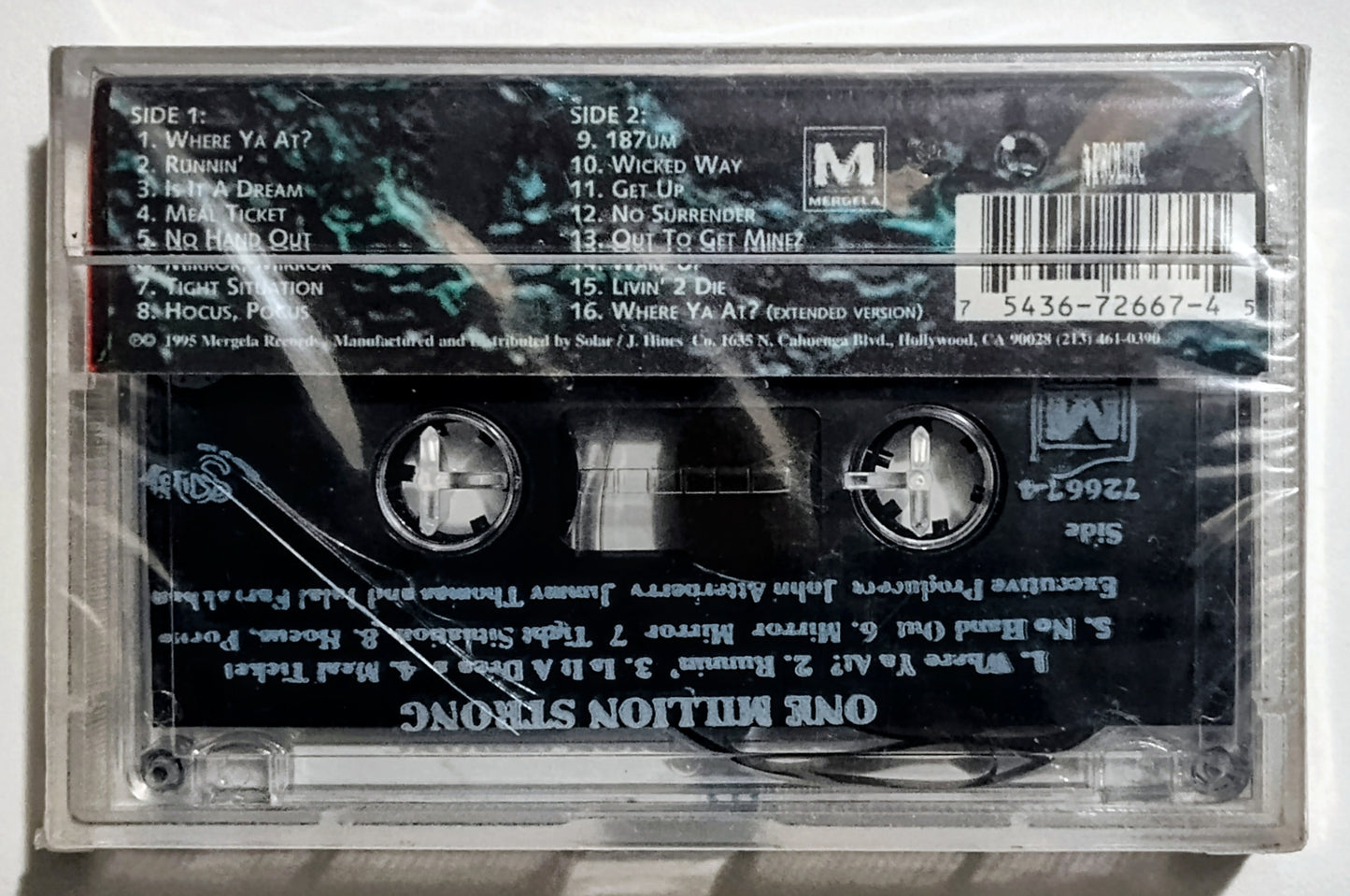 Various Artists - "One Million Strong Compilation" - CASSETTE TAPE NM/M (Sealed; cracked back of case)