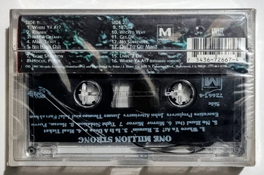 Various Artists - "One Million Strong Compilation" - CASSETTE TAPE NM/M (Sealed; cracked back of case)