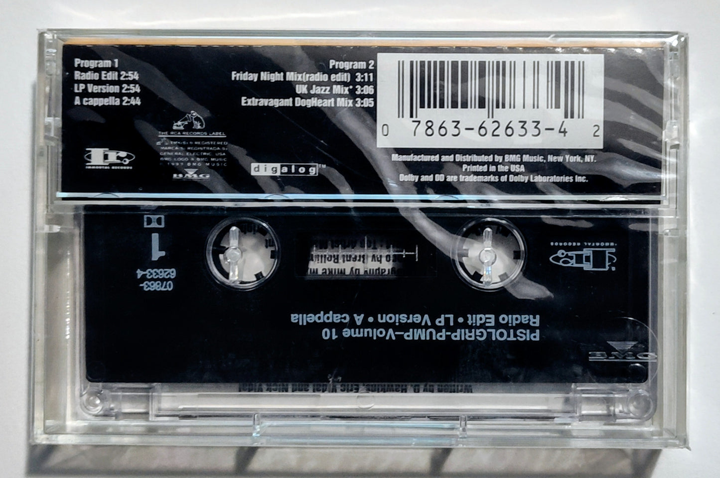 Volume 10 - "Pistolgrip-Pump" - CASSETTE TAPE (Maxi; DIGalog; DOLBY) VG+/M (Sealed; cracked cover)