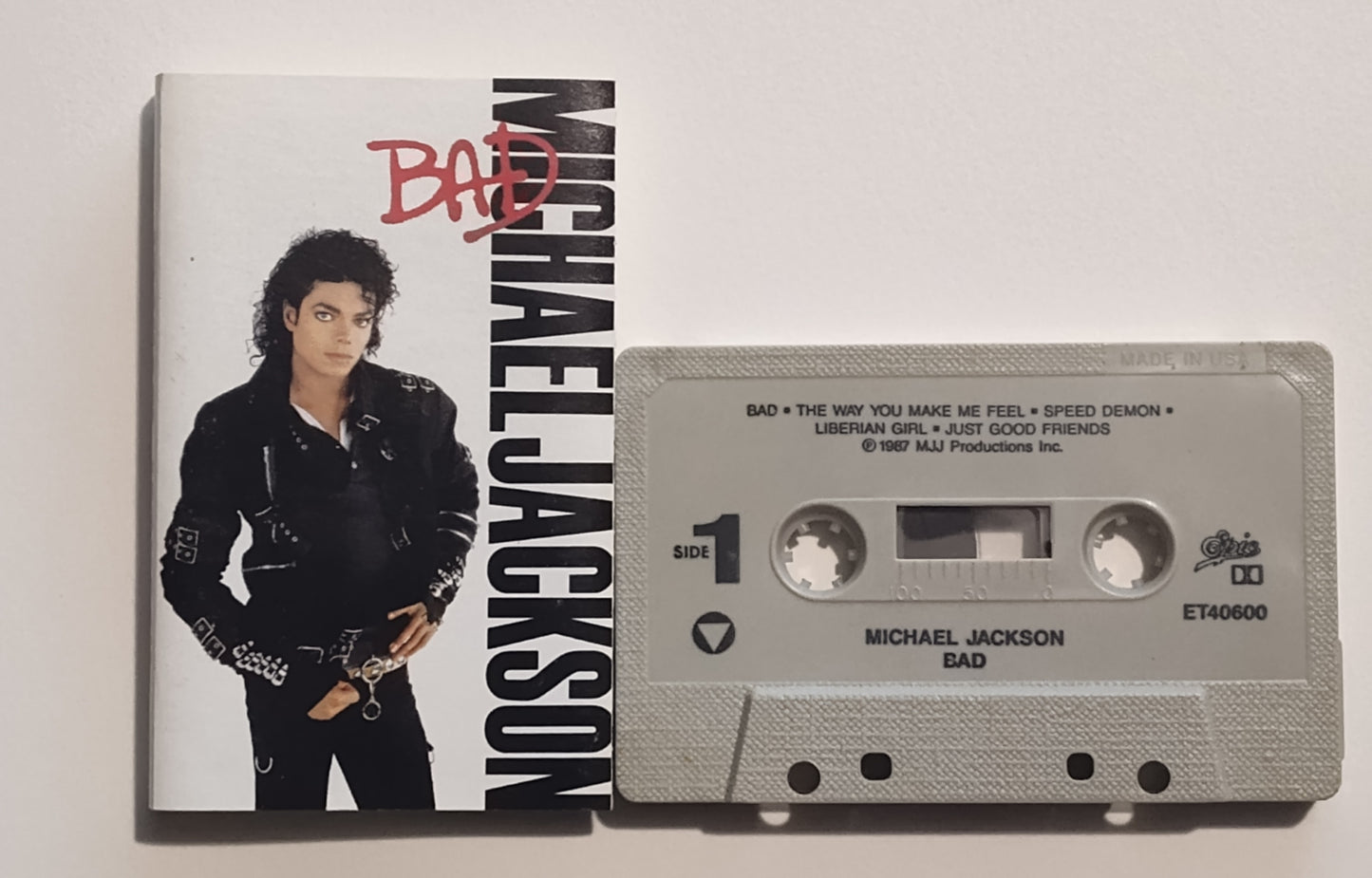 Michael Jackson - "Bad"- CASSETTE TAPE VG/VG