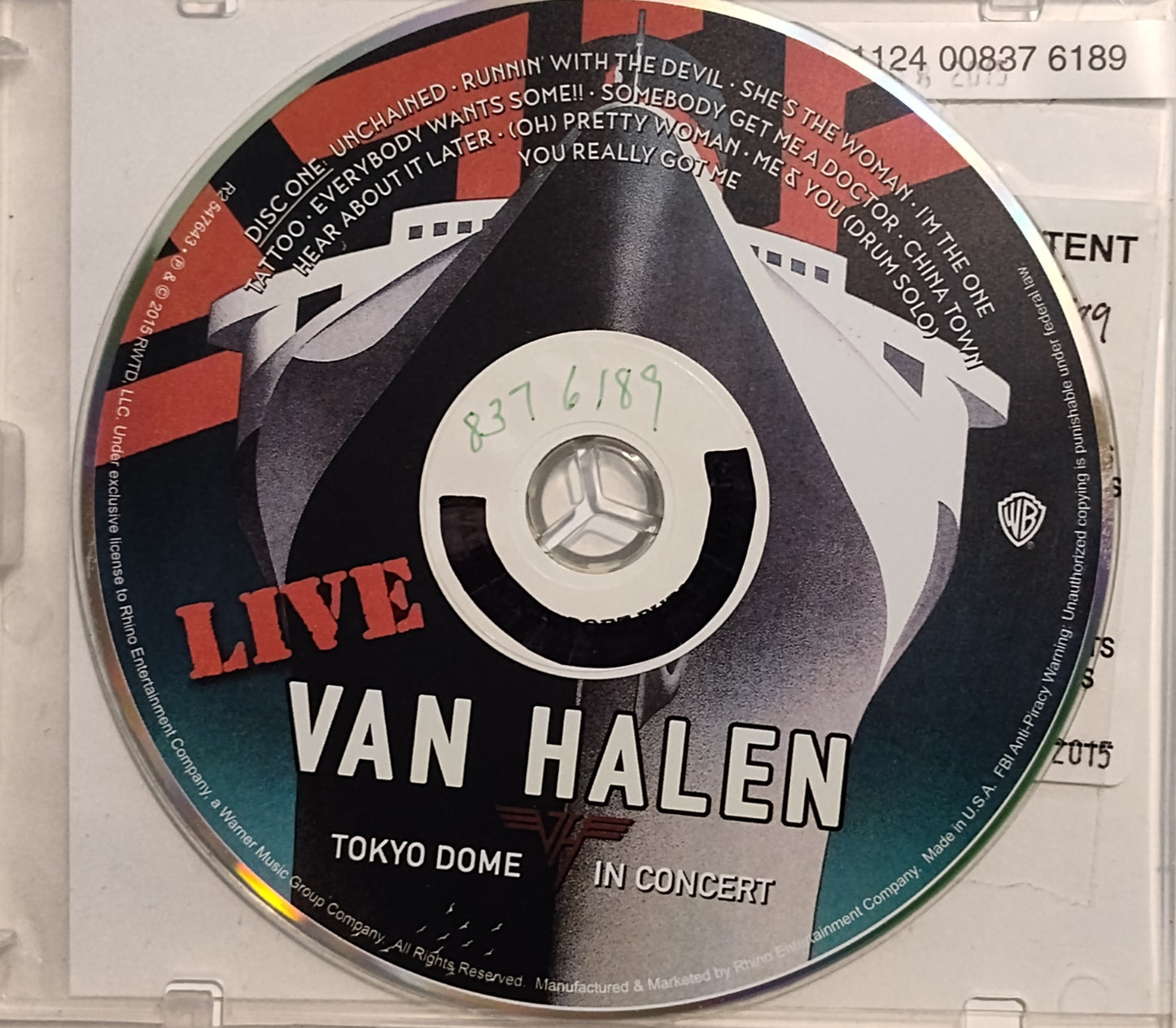 Van Halen - "Tokyo Dome In Concert" - COMPACT DISC (2x CD) G/VG