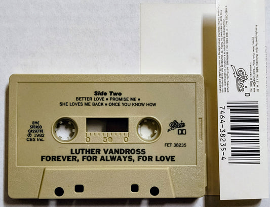 Luther Vandross - “Forever, For Always, For Love” - CASSETTE TAPE VG+/VG+