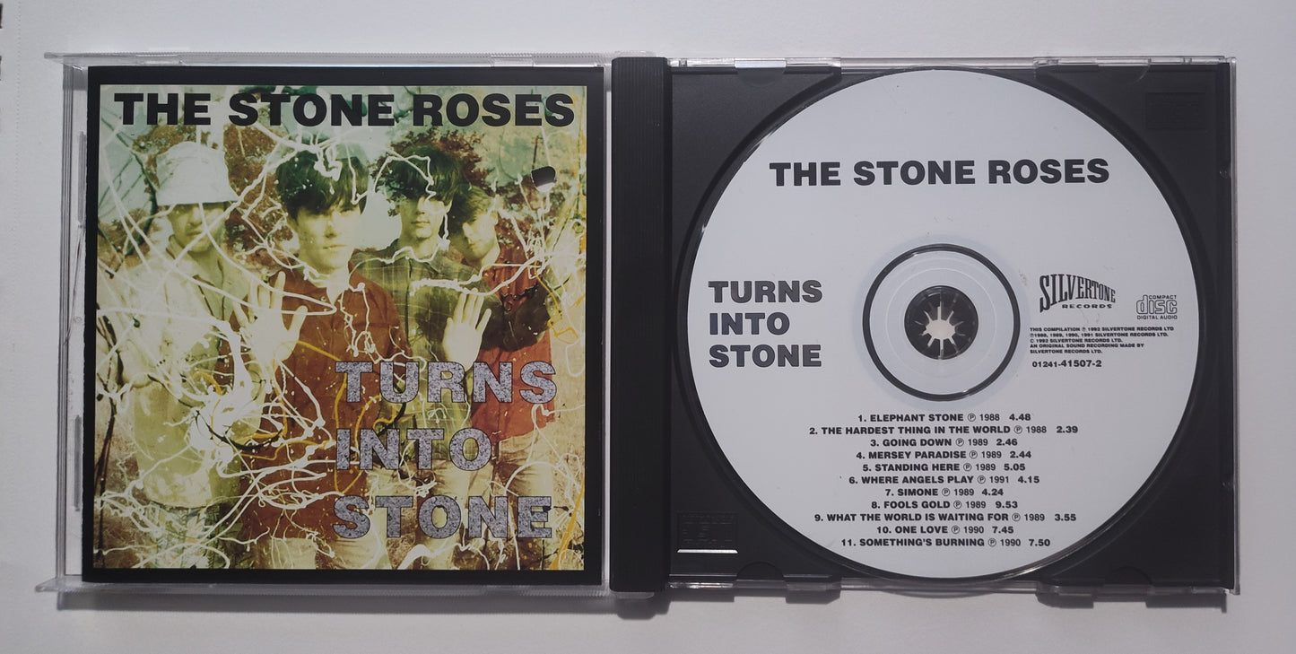 Stone Roses, The - "Turns Into Stone" - COMPACT DISC VG/G+ (Hole punch)