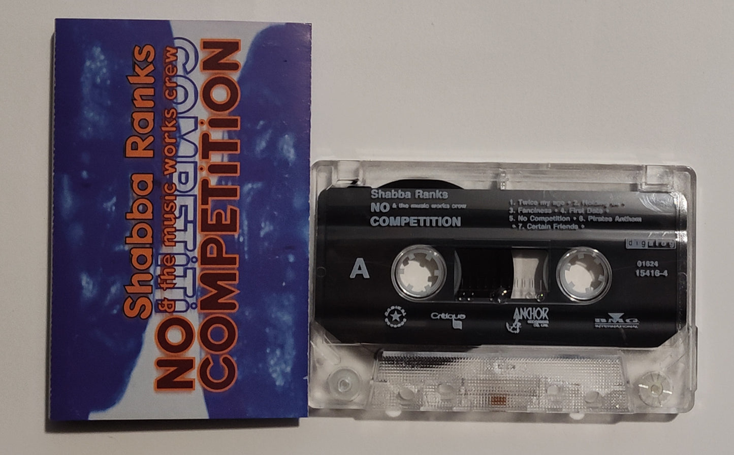 Shabba Ranks - "No Competition" - CASSETTE TAPE (DIGalog) NM/NM