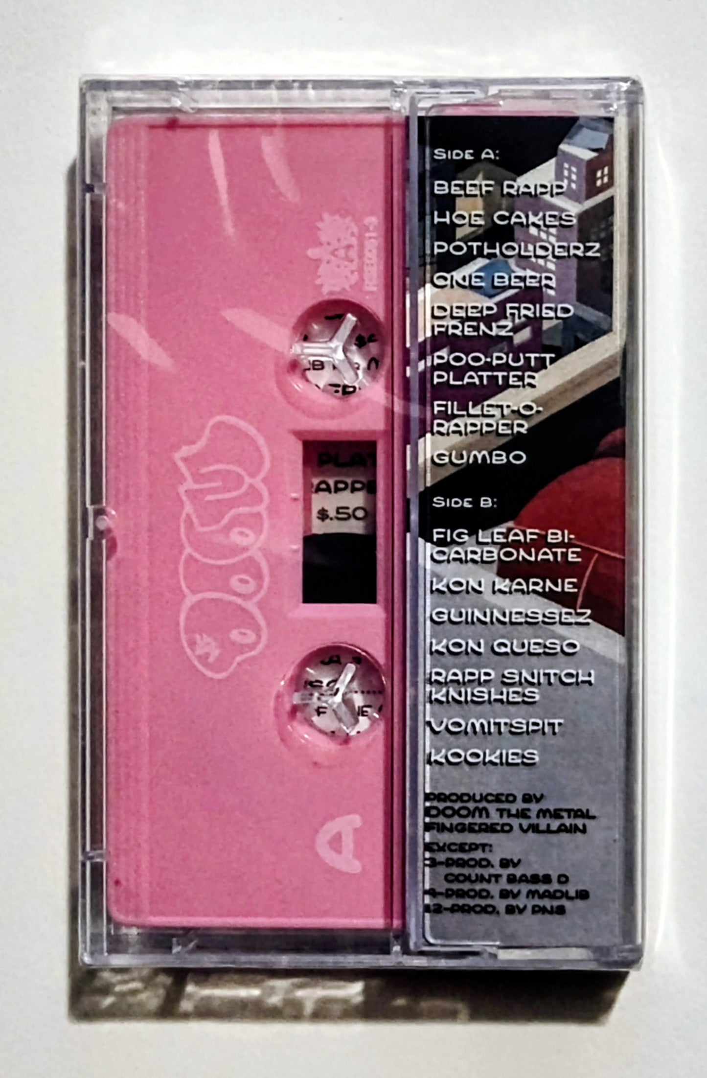 MF DOOM - "MM..Food" - INDIE CASSETTE TAPE (Italy; "Fan Club" Tape) M/M (Sealed)