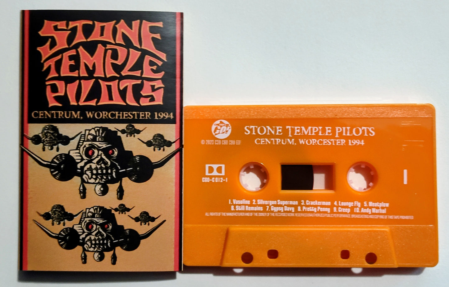 Stone Temple Pilots - "Centrum, Worcester, 1994 (Live)" - CASSETTE TAPE (DOLBY) M/M (Incredible quality; lightly censored; Sealed, photos are of my copy)