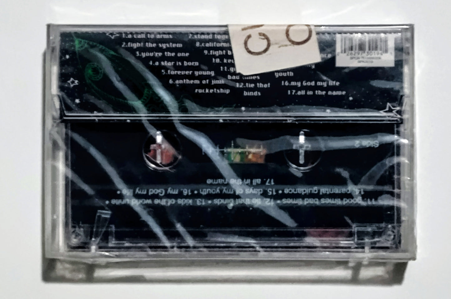Squad Five-O - "Fight The System!" - CASSETTE TAPE VG+/M (Sealed; broken seal; cracked cover)
