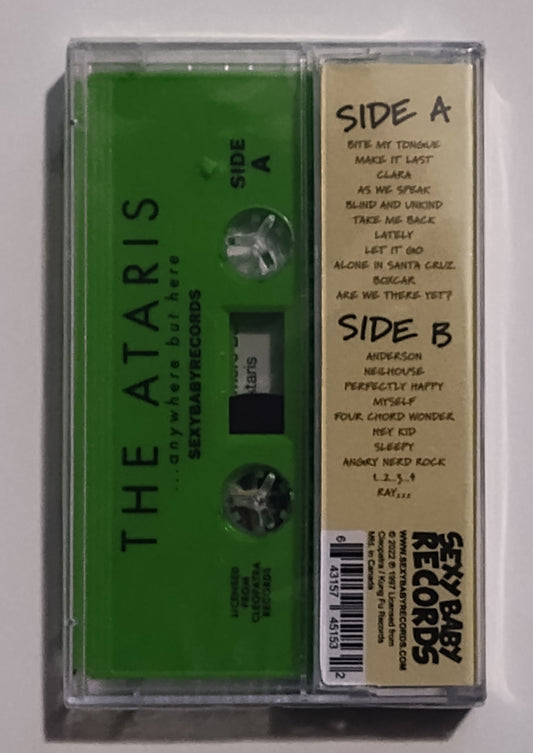 Ataris, The - "Anywhere But Here" - INDIE CASSETTE TAPE (Lime green shell; Sexy Baby Records) M/M (Sealed)