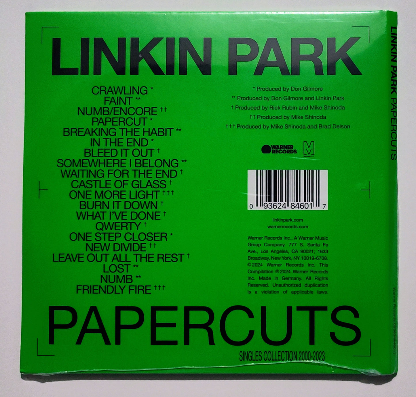 Linkin Park - "Papercuts" - COMPACT DISC M/M (Sealed)